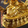 Vila Tibetana Bronze Dourado 'Bodhisattva Manjushri' Uso Interno Doméstico Cor Pérola Incrustada 'Manjushri' Estátua de Buda de Bronze Ornamento