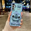 One Piece Dropshipping Motog15 Capa de Celular Stitch Transfronteiriça G04S Adequada para Samsung A06 Desenho Animado Silicone Espelho 3D