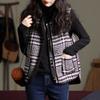 Chaleco de terciopelo de visón sintético con pata de gallo para mujer, ropa exterior de invierno, corto, primavera 2022, estilo coreano, chaleco de moda que combina con todo, abrigo cálido