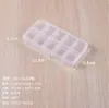 Caja de almacenamiento de PP 10 15 24 28 cuatro opcionales tapa con ranura para tarjeta hebilla una pieza transparente