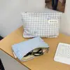 Bolsa de Almacenamiento Simple con Lazo, Bolsa Interior Esencial para Viaje, Bolsa para Retoques de Maquillaje, Bolsa de Almacenamiento de Cosméticos Portátil de Gran Capacidad para Mujeres