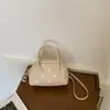 Bolso de Hombro Nuevo de un Solo Hombro Estilo Celebridad de Internet Moda Versátil Gamuza Lunares Bolso Bowling Estilo Coreano Moda Bolso de Axila para Mujer