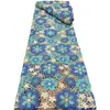Encaje de bordado hueco floral de dos tonos, nuevo cheongsam de estilo chino, tela para vestido africano, venta al por mayor desde el fabricante