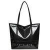 Bolsa de PVC para Mujer de Venta Caliente Transfronteriza, Estilo Nuevo, Portátil y con Atmósfera, Bolso de Mano Casual para el Trabajo, Bolso Tote de Gran Capacidad de Moda para Mujer