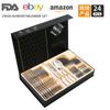 Cross-border Amazon janela caixa de cor de aço inoxidável louça de 24 peças conjunto 1010 Western steak faca, garfo e colher terno caixa de presente
