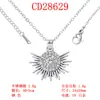 Cadena de Clavícula de Ciervo Cruzado de Lujo DIY Popular de Verano Versátil de Nicho, Collar de Moda Elegante Transfronterizo para Mujeres
