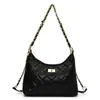 Bolso de Hombro Elegante y Sencillo con Cadena para Mujer 2025 Primavera Estilo Chanel Versátil Bolso Cruzado para el Trabajo