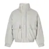 Chaqueta de Algodón de Lana para Hombre de Invierno Cuello Alto Ropa Exterior Protección contra el Frío Gruesa Cálida Estilo Ropa de Trabajo Holgada Cuello Alto Ropa de Algodón vibe trendy