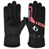 Guantes de Cuero Gruesos de Terciopelo de Invierno para Hombre, Impermeables a Prueba de Viento, Calientes para Ciclismo, Pantalla Táctil, Guantes para Conducir Motocicleta al Aire Libre