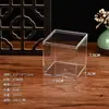 Caixa Quadrada Transparente com Tampa 7.5X7.5X7.5Cm Acrílico Ps Embalagem para Doces Alimentícios Caixa de Presente