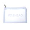 Conjunto de Bolsas de Maquiagem e Higiene Pessoal Três Peças em PU Transparente, Bolsa de Banho Impermeável de Grande Capacidade, Bolsa de Armazenamento Portátil Semitransparente Fosca para Mulheres