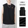 Camiseta sin mangas de baloncesto transfronteriza de verano holgada de secado rápido chaleco exterior americano de seda de leche para hombre talla grande