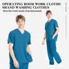Traje de Cirugía de Dos Piezas para Hombre Transfronterizo para Quirófano, Enfermera de Hospital, Cirugía Oral, Ropa de Trabajo Elástica de Secado Rápido para Doctor