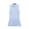 Comercio Exterior Transfronterizo Ropa de Mujer 2026 Nuevos Productos Estilo Europeo y Americano Moda Vestido Estilo Camisa con Dobladillo Burbuja 1317072