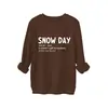 Día de Nieve Sno Da Sustantivo Amazon Ebay Estación Independiente Informal Versátil Sudadera Gruesa de Felpa Exportación