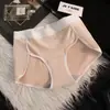 Calcinhas confortáveis e amigáveis à pele, de cintura média, com fenda alta e estampa de letras, plus size, esportivas, respiráveis, com entrepernas estendida, calcinhas femininas