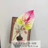 Influenciador de Casamento Flores Artificiais Toque de Borracha Macia Antúrio Flamingo Palmeira Salão de Casamento Decoração Guia de Estrada Arranjo de Flores Cenário de Vitrine