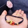 Año del Dragón, Año del Dragón, Pulsera Trenzada de Cuerda Roja Tortuga Dragón, Pulsera de Joyería para Pareja Estudiante, Retro Moderno, Más Fácil de Combinar, Regalo para Amigos
