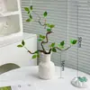 Plantas Verdes Artificiais, Plantas Falsas, Decoração de Mesa para Sala de Estar Interna, Vasos de Plantas, Flores Artificiais, Enfeites de Flores Falsas, Entrega via Transmissão ao Vivo Douyin