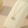 Colar de Trevo de Quatro Folhas em Prata S925 Estilo Old Money de Luxo Leve para Mulheres, Choker de Joias Banado a Ouro K Moda Quente 2025