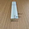 Tira em forma de T de liga de alumínio Quilha em forma de T Tira de alumínio em forma de X Acabamento decorativo Tira de acabamento Branco Preto 10*20*30mm