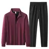 2026 Nuevo Conjunto Deportivo de Algodón Puro para Hombre Traje de Pierna Recta Conjunto de Cárdigan Primavera y Otoño Tallas Grandes Conjunto Casual de Dos Piezas Jogger