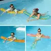 Nuevo palo de natación transparente con lentejuelas transfronterizo, equipo de entretenimiento para piscina de verano, palo de flotación unipersonal de PVC engrosado ecológico