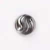 Patrón de Ola Cosido a Mano Metal Pequeño Abrigo de Fragancia, Cortavientos, Suéter, Botones de Punto, Botones de Alta Gama
