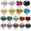 Color Original Gris Oval Moissanita Piedra Suelta Forma de Huevo Color Original Superficie de Anillo de Moissanita con Piedra Venta al por Mayor