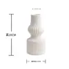 Minimalista Moderno Fosco Hotel Foyer Luxo Simples Europeu Preto e Branco Cerâmica Vaso Conjunto de Três Peças Decoração de Casa Fumaça de Pinho