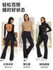 Conjunto de Roupa de Yoga Casual Europeu e Americano com Costas Abertas Grande para Mulheres Novo Alta Elasticidade Slim Fit Manga Longa Casual Versátil Conjunto de Yoga