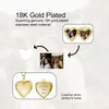 Collar de Acero Inoxidable 316L con Forma de Corazón de Superficie Lisa, Popular en Europa y América, Se Puede Abrir para Transferencia de Fotos, Joyería para Mujeres