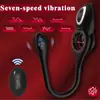 Control Remoto Aisheer Anillo Doble Bloqueo de Carga Anillo Jing Ropa para Hombres Anillo de Silicona Vibratorio Productos Espermicidas Eléctricos