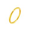 Anillo clásico liso de herencia de ley antigua, anillo liso, anillo de cola de oro real chapado en cobre para mujer de oro de Vietnam, anillo de fábrica outlet