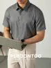 Camisa de Manga Corta Lenzing Modal con Tacto Fresco para Hombre, Verano 2026, Sin Arrugas, Anti-Arrugas, Color Sólido, Camisa de Negocios de Alta Gama Sin Costuras