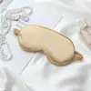 Antifaz de seda artificial de doble cara transfronterizo para dormir, bloqueador de luz, transpirable, protector de ojos para viaje, antifaz con logo impreso personalizado, regalo
