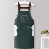 Delantal impermeable y a prueba de aceite, delantal de cocina nuevo y elegante para uso doméstico, uniforme de trabajo, resistente a las manchas, adecuado para restaurantes, ropa de trabajo unisex