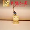 Colgante para Cadena de Teléfono Móvil DIY de Boj con los Doce Signos del Zodiaco, Adorno Creativo de Bolsillo con los Signos del Zodiaco Yiming Xianyuan, Colgante para Bolso