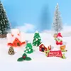 Enfeites de Natal Criativos, Acessórios para Garrafa Ecológica de Micro paisagem com Musgo, Decorações de Suculentas para Árvore de Natal, Pequenos Enfeites, Cenas DIY