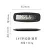 Plato Largo Cerámica Japonesa Transfronterizo Plato Plano Rectangular Plato Plegable para Snacks Cocina Creativa Plato para Sushi Sashimi