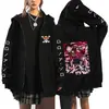 One Piece One Piece Luffy Impresso Zíper Suéter Masculino Casual Moletom Com Capuz Top Cardigan Jaqueta