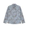 Camisa xadrez estilo Hong Kong primavera e outono 2024, jaqueta casual solta masculina, camisa de manga comprida para estudantes da marca da moda masculina