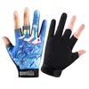 Guantes de pesca de tres dedos para hombre, primavera y verano, finos, a prueba de sol, transpirables, resistentes al desgaste, antideslizantes, de secado rápido, modernos, para montar, pesca, combinan con todo