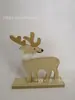 Novas decorações de alce de madeira de Natal enfeites de micro paisagem enfeites cena artesanato