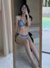 Nuevo traje de baño dividido femenino sexy chica hot puro bikini diseño de dos piezas sentido cuelga cuello transfronterizo una generación de cabello