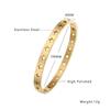 Comercio Exterior Transfronterizo Joyería Moderna Estilo Coreano Pulsera Personalizada de Acero de Titanio con Estrella de Cinco Puntas Pulsera de Acero de Titanio con Estrella Hueca de Moda