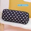 Bolsa de Lápices de Gran Capacidad con Lazo de Niña Linda de Dibujos Animados Transfronteriza Bolsa de Almacenamiento de Papelería Dulce para Estudiantes Bolsa de Almacenamiento de Maquillaje