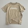 Camiseta Suelta Estilo Pareja para Mujer Algodón Hilo Doble Copo de Nieve Manga Corta Verano Cuello Redondo Estilo Casual Top Versátil Estampado de Letras