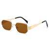 Nuevas Gafas de Sol Metálicas Poligonales Retro Transfronterizas para Mujer de Alta Gama Anti-ultravioleta Gafas de Sol de Moda Europeas y Americanas
