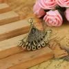Accesorios diy 36*29mm aretes de aleación colgantes conector de collar poroso Estilo Nacional aleación al por mayor